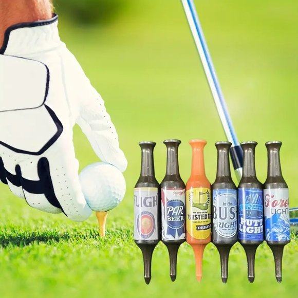{NEW} 6pcs Beer Bottle Style Golf Tees Gift - Picture 1 of 6